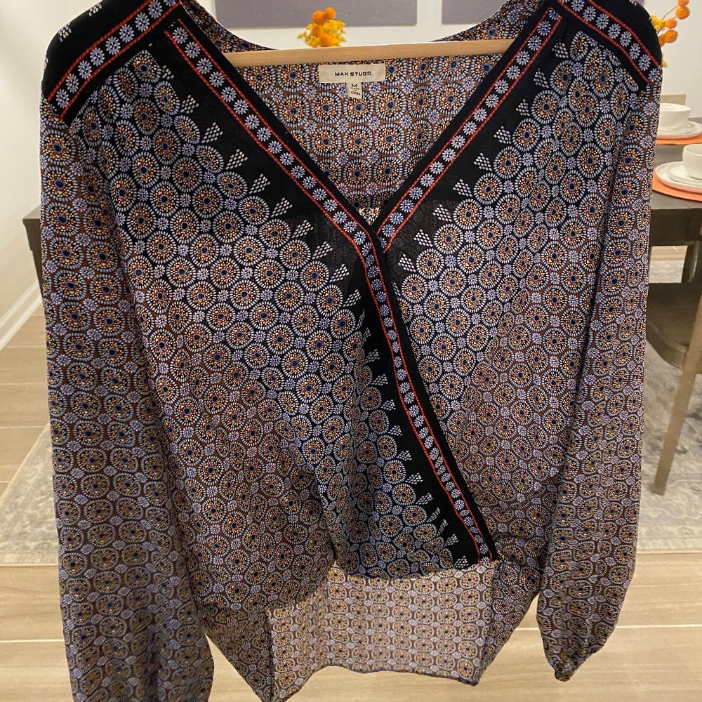 Maw Studio Multi - Colored Print Blouse